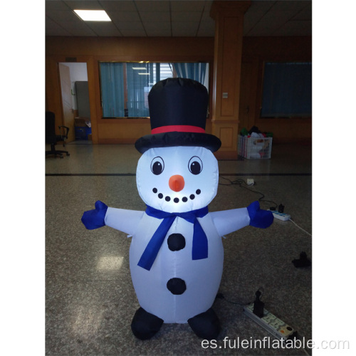 Muñeco de nieve inflable de vacaciones para Navidad